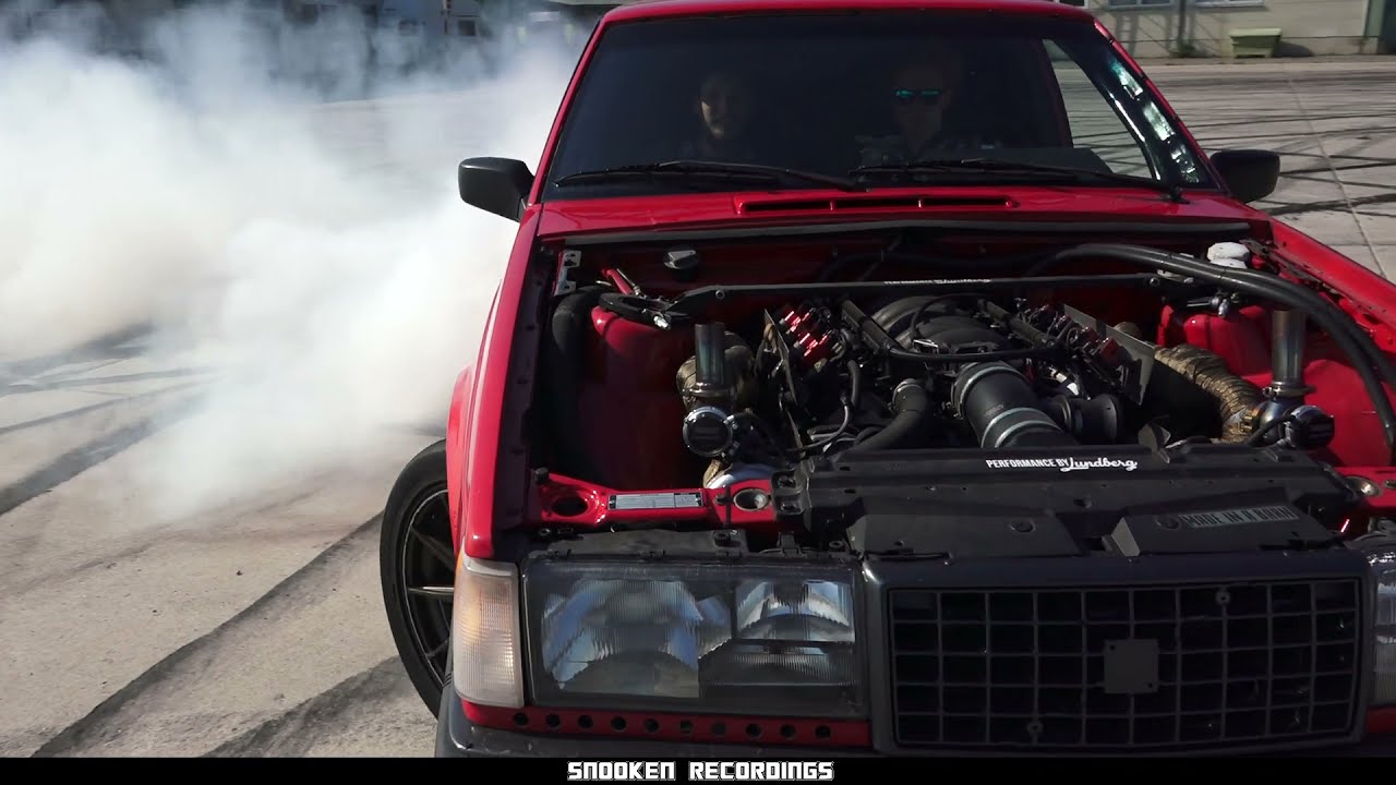 Volvo 740 lm7 Twinturbo 800whp++ Burnout and Drifting
