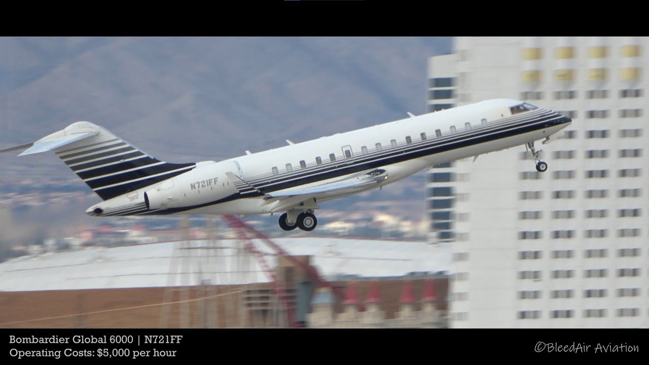 Private Aircraft in Las Vegas (4K) | Gulfstream, Bombardier, Dassault | Plane Spotting | [KLAS\LAS]