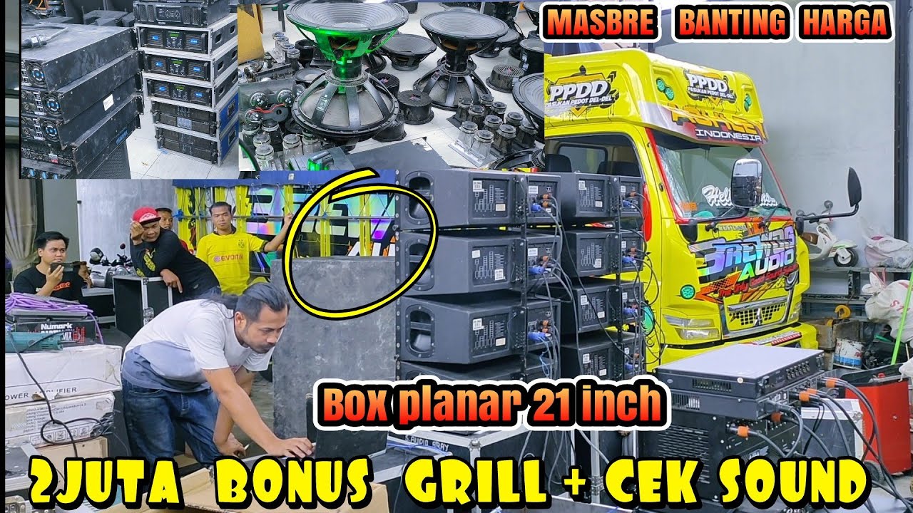 Masbre banting harga Brewog cuci gudang bonus cek sound obral spiker power box lighting dan lainnya