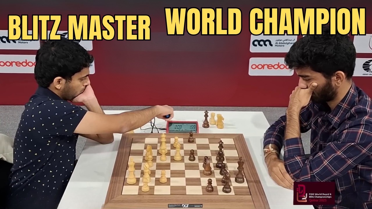 Blitz Master Nihal Sarin vs World Champion D. Gukesh