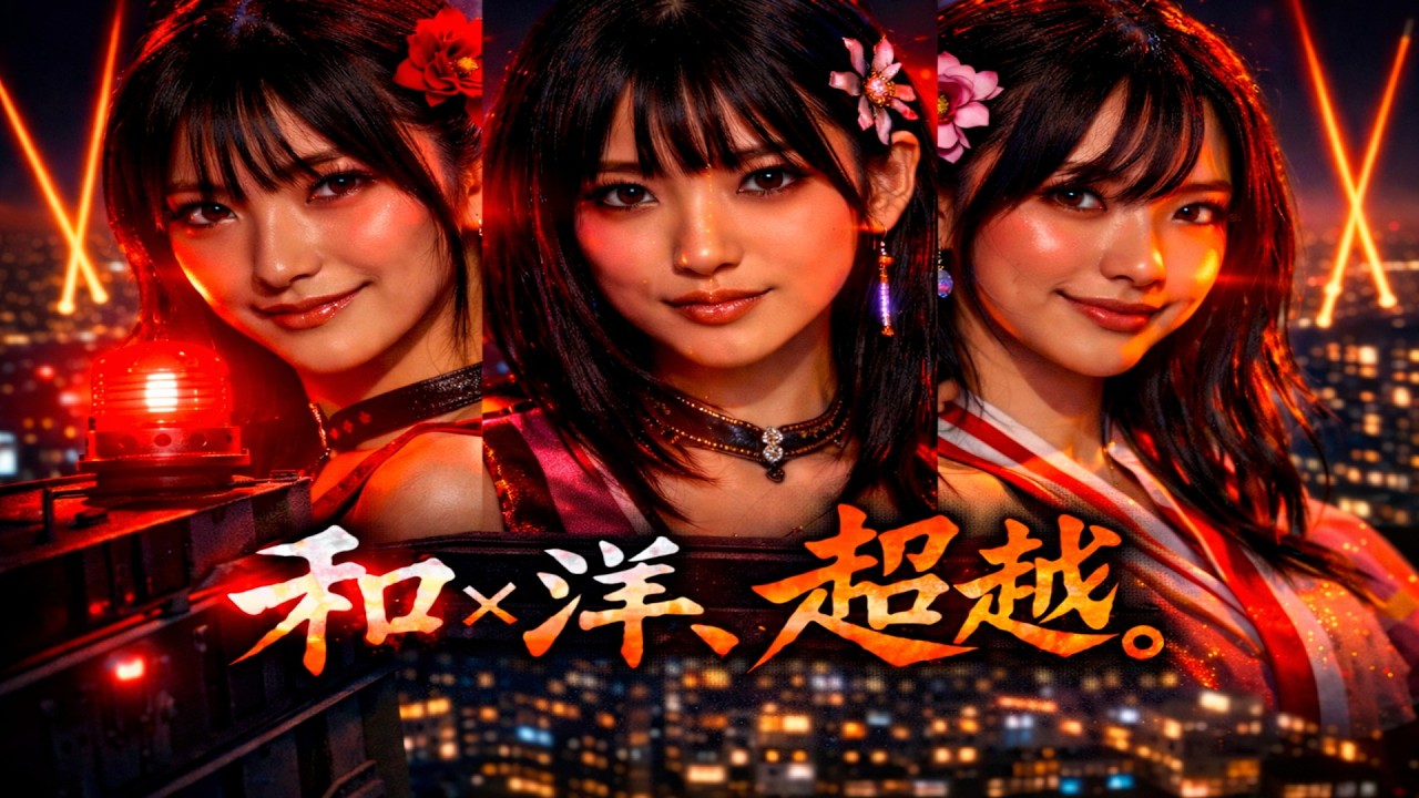 【劇薬】和と洋を焼き切る「オレンジの閃光」。摩天楼を支配する90sユーロ｜東京ルーフトップ - 3 Girls