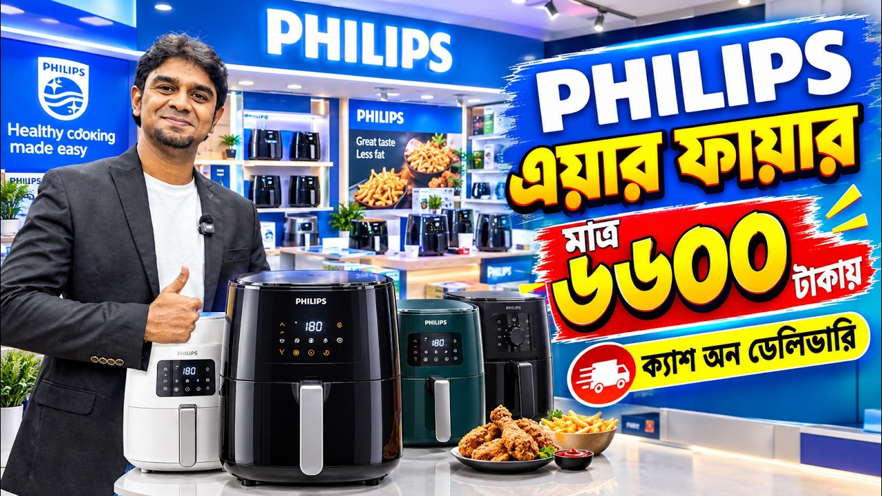 philips Air Fryer Price in Bangladesh🔥Air Fryer Price In Bangladesh 2026🔥Best Air Fryer Price In BD