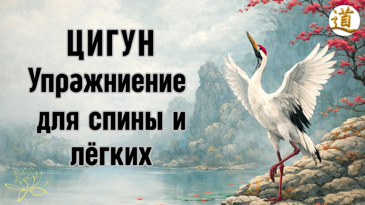 цигун спина и легкие упражнение сидя