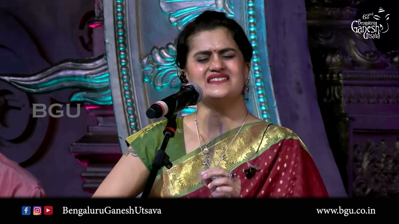 CHAKORANGE CHANDRAMANA | Chaitra H G | Bhakti Sangeetha | 62nd Bengaluru Ganesh Utsava 2024