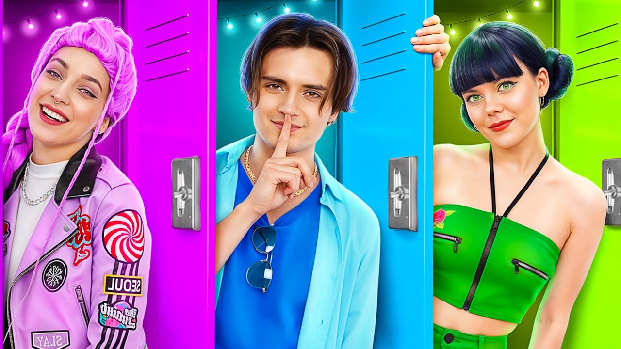 We Built 3 SECRET K-Pop Demon Hunters Rooms in One Color Challenge IRL!