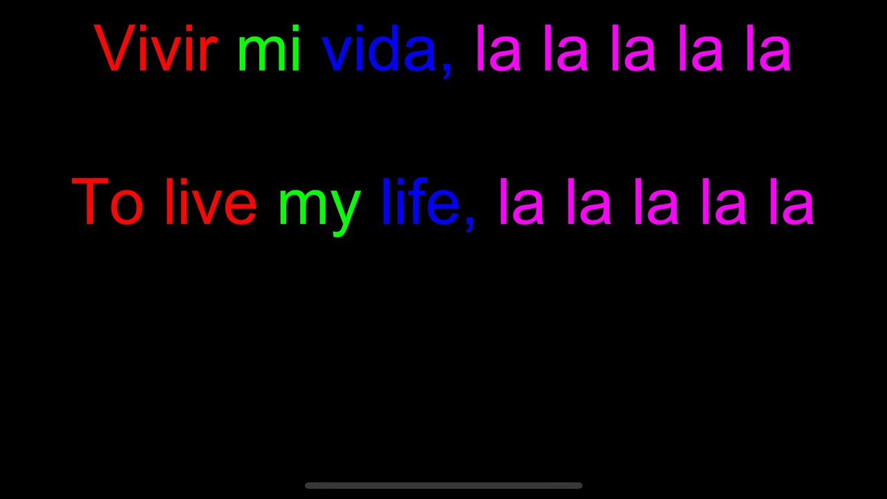 Marc Anthony &ldquo;Vivir mi vida&rdquo; (lyrics in Spanish / English)