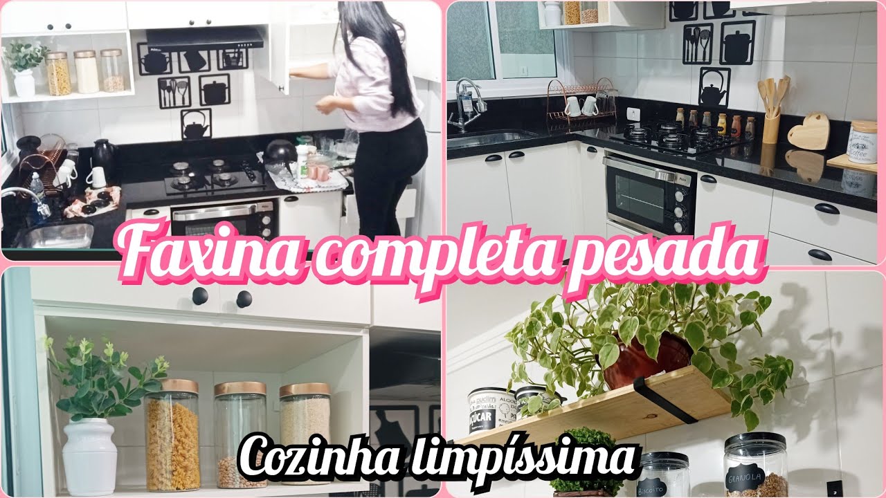Faxina pesada e completa na cozinha! Tudo limpinho.- faxina de final de ano 💓