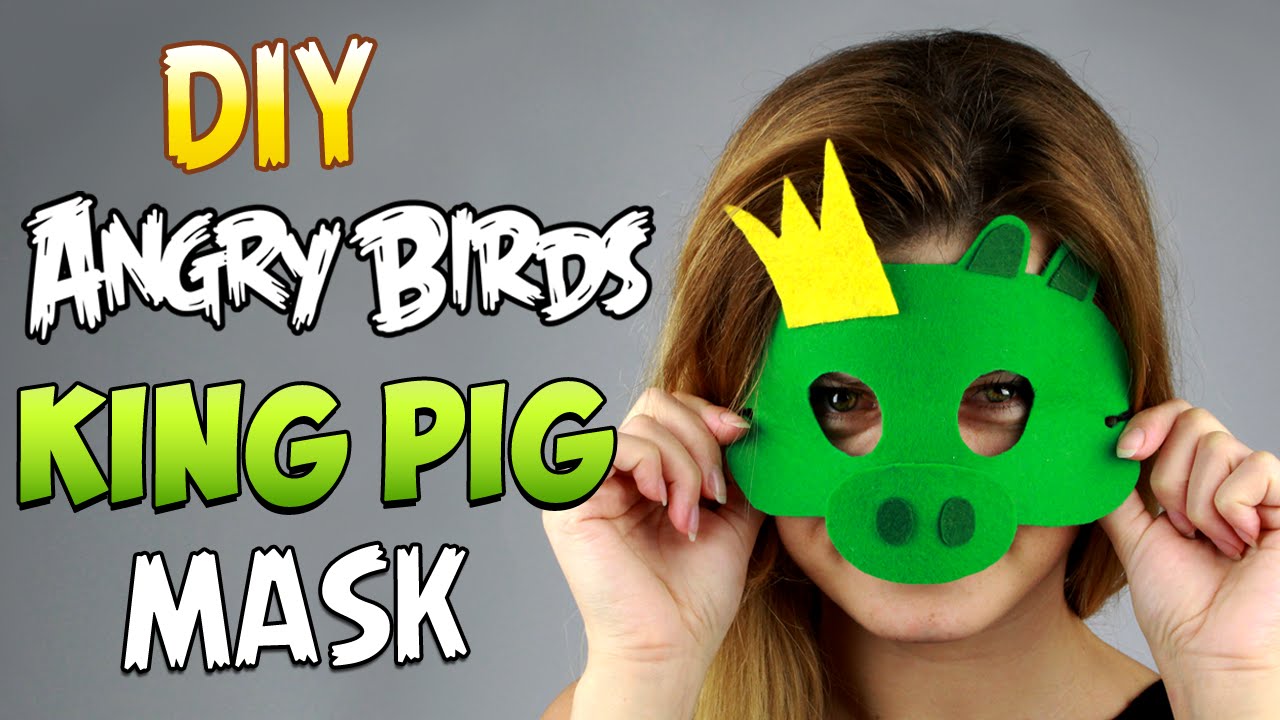DIY Angry Bird King Pig Mask