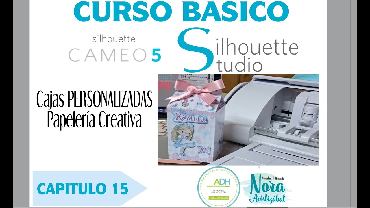 Silhouette CAMEO 5 CURSO BASICO SILHOUETTE STUDIO, CAPITULO #15 caja PERSONALIZADA Papelería Creativ