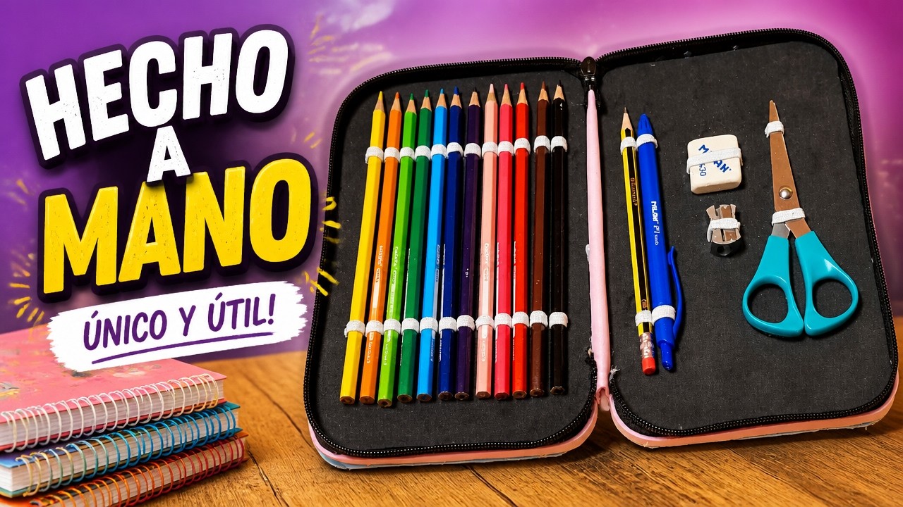 Como hacer tu PROPIO ESTUCHE lapicera escolar