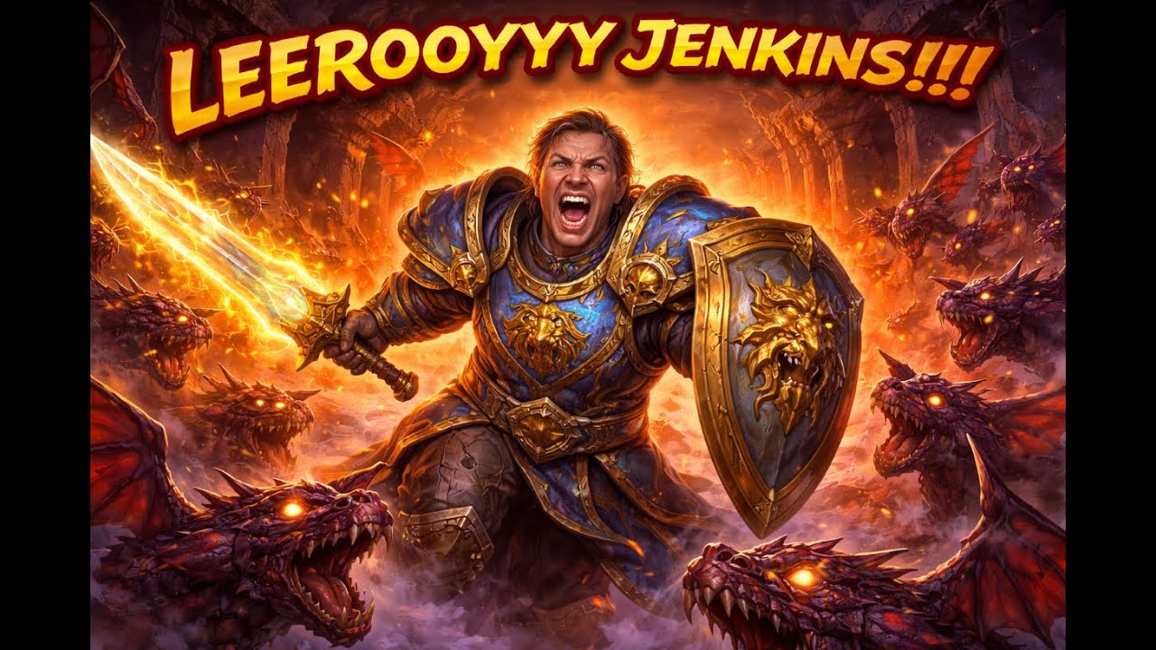 Классические видеоролики из World of Warcraft: Лерой Дженкинс (2005) #throwbackthursday