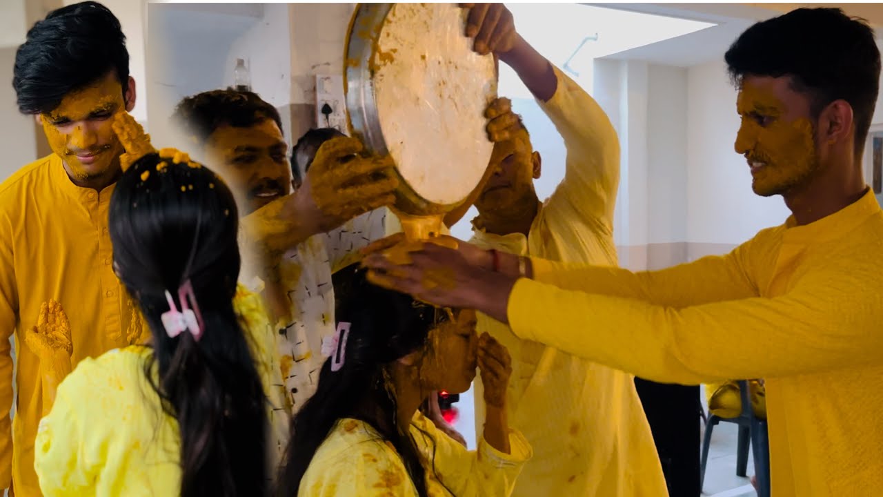 Neha ko Haldi se nehla diya😍|| #neerajchandravlogs #haldi #mastivlog #wedding #vlog