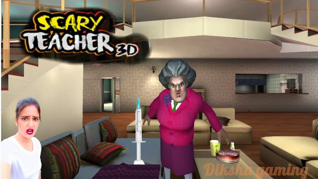 Miss T ko kiya pareshan/Scary teacher Gameplay/gaming video/gameplay @DIKSHA_GAMING19 