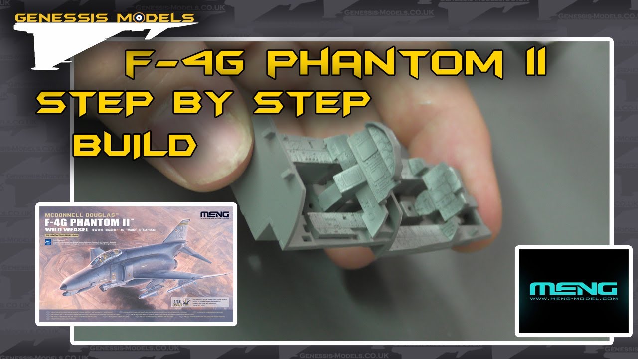Building The F-4G Phantom II Wild Weasel : Meng Models : 1/48 Scale : Step By Step Video Build