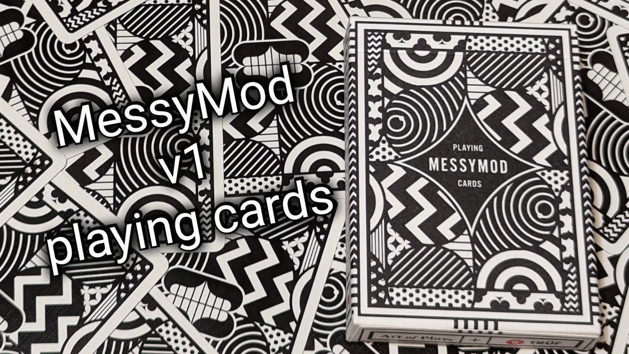 Daily deck review day 148 - MessyMod v1 playing cards By Art of Play