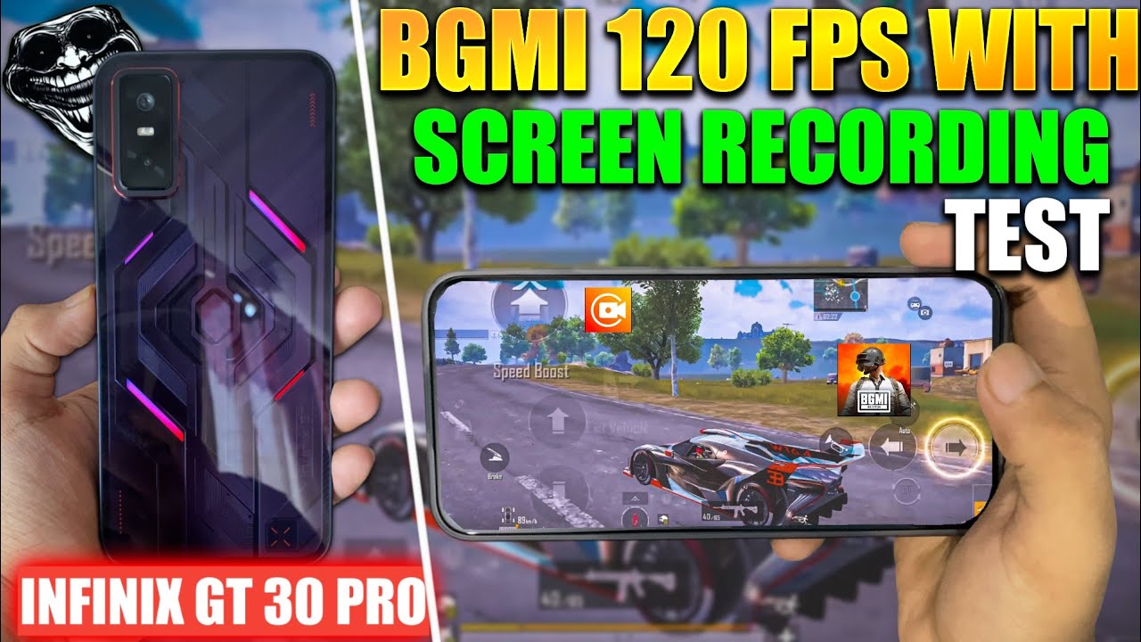 Infinix Gt 30 Pro Bgmi 120 Fps Test With Screen Recording 🤡 | Dm 8350 Pro Processor 🤢