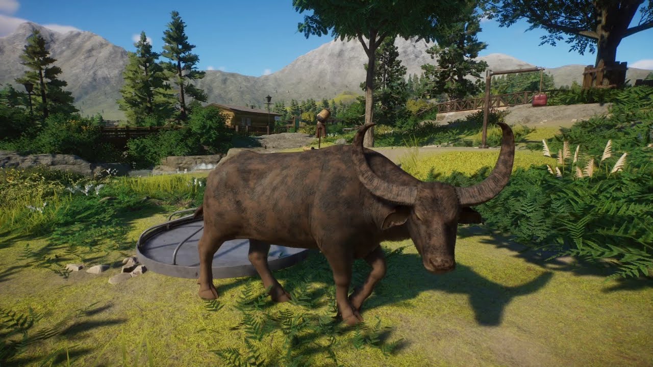 Planet Zoo (PC)(English) #125 7 Minutes of Wild Water Buffalo (Wetlands Animal DLC)