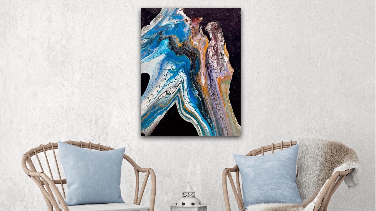 #257  A New Twist to a Favorite Fluid Acrylic Art Technique-Will it Work? Wait Until You See This!