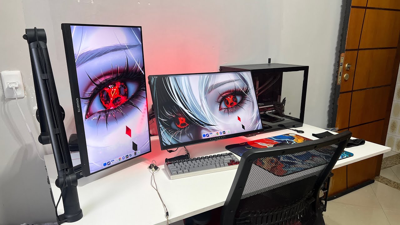 Meu SETUP GAMER Branco e Vermelho em 2025