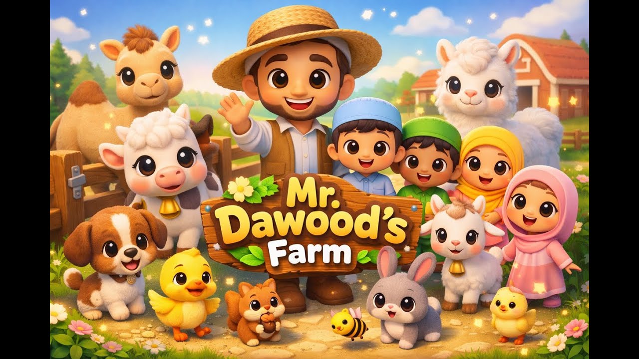 Mr Dawood Had a Farm 🐄🐑 | Old MacDonald Farm Islamic Version  | Islamic Children Song 🎶🌙