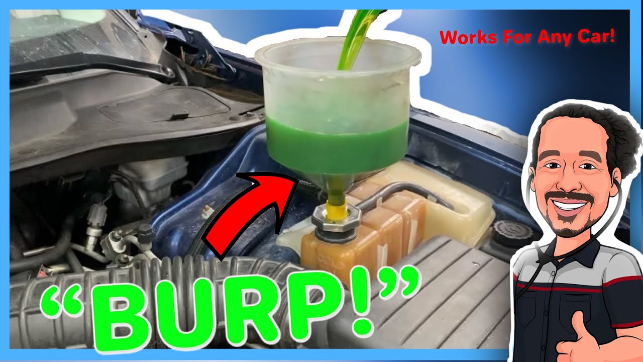 How to Bleed or "BURP" Air Out Of Your Engine Cooling System (2 WAYS) 