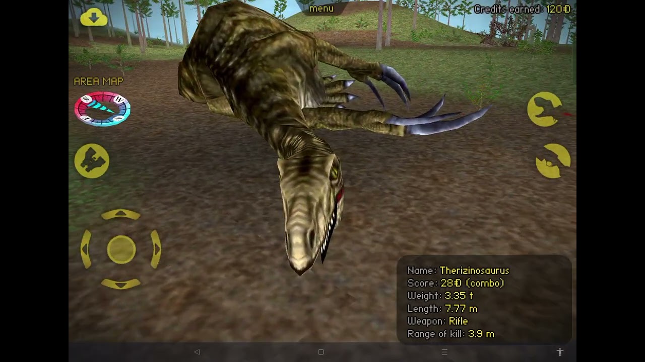 Attempting to kill an entire map of therizinosaurs (Carnivores Legacy Mobile)