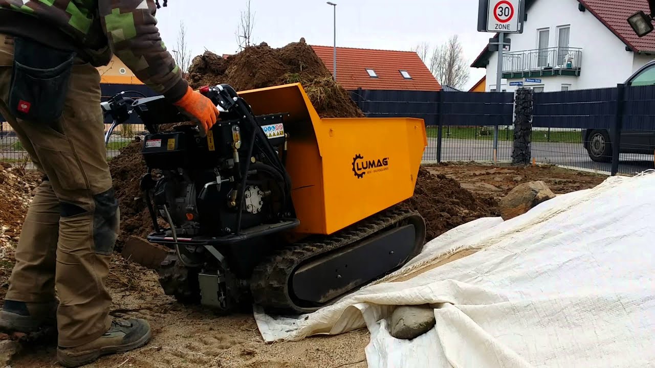 lumag dumper md500h im einsatz