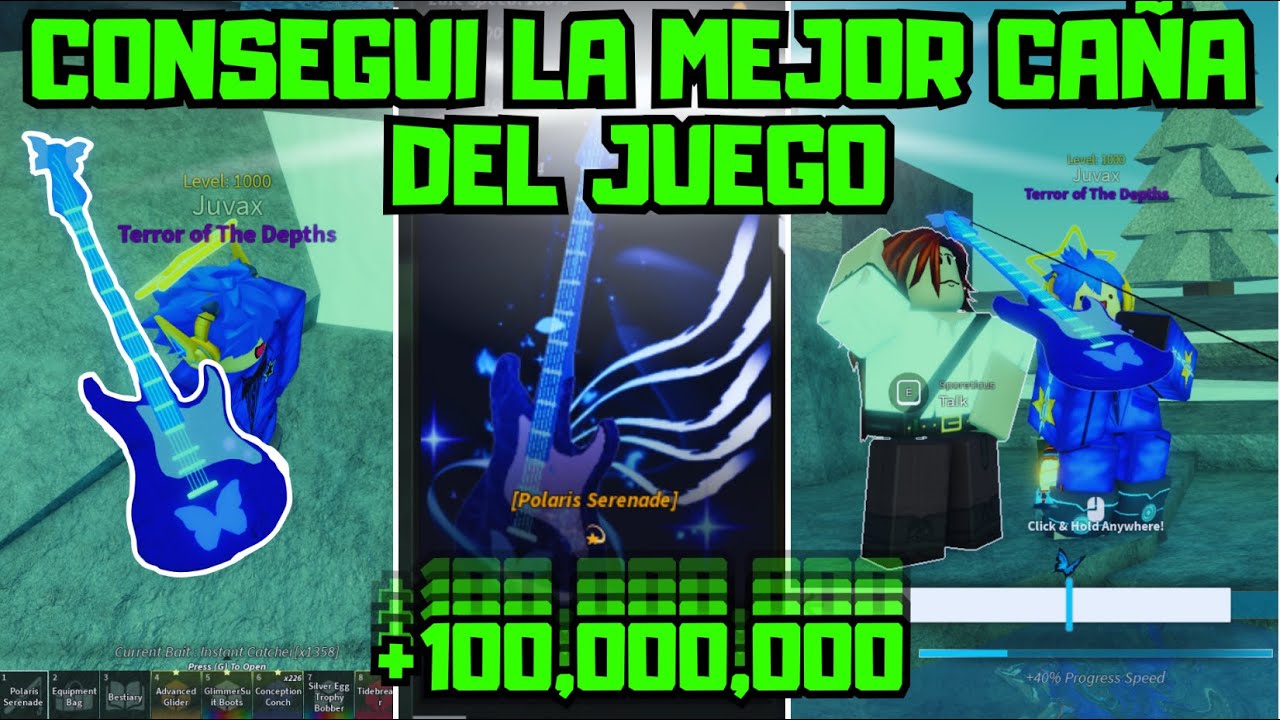 CONSEGUÍ la MEJOR CAÑA de TODO FISCH! "POLARIS ROD"🎸 La MÁS DIFÍCIL del JUEGO! | Roblox