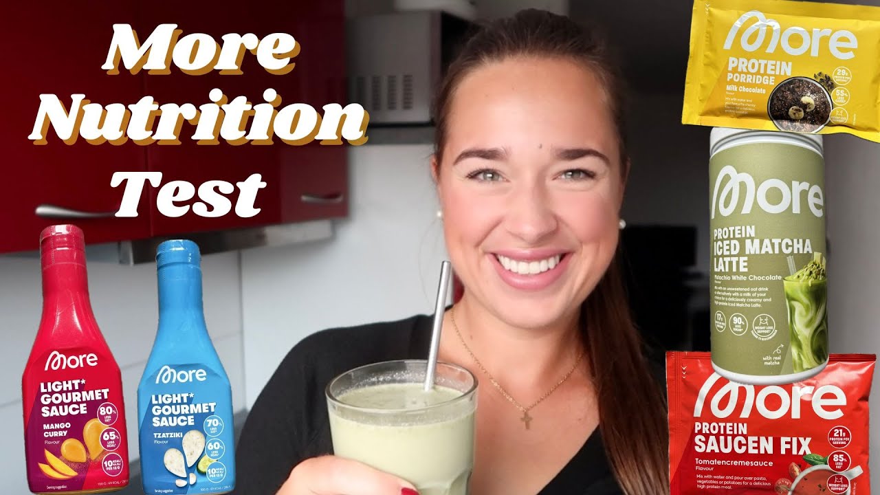 Ich esse 1 Tag nur MORE Nutrition Produkte🤯 Süßstoff overload incoming😅