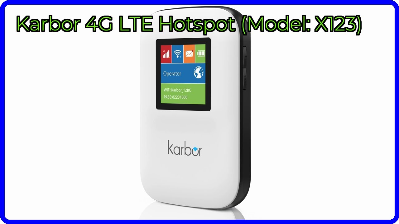 REVIEW (2026): Karbor 4G LTE Hotspot (Model: X123). ESSENTIAL details.