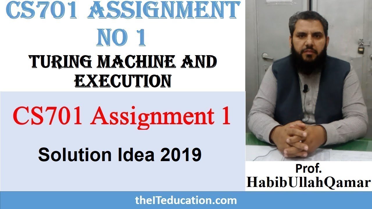 cs701 Assignment no 1 solution 2019