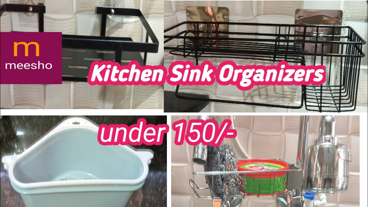 Kitchen Sink Organizers best quality 😍//must have organizers from meesho 🌿 मीशो किचन सिंक ऑर्गेनाइजर