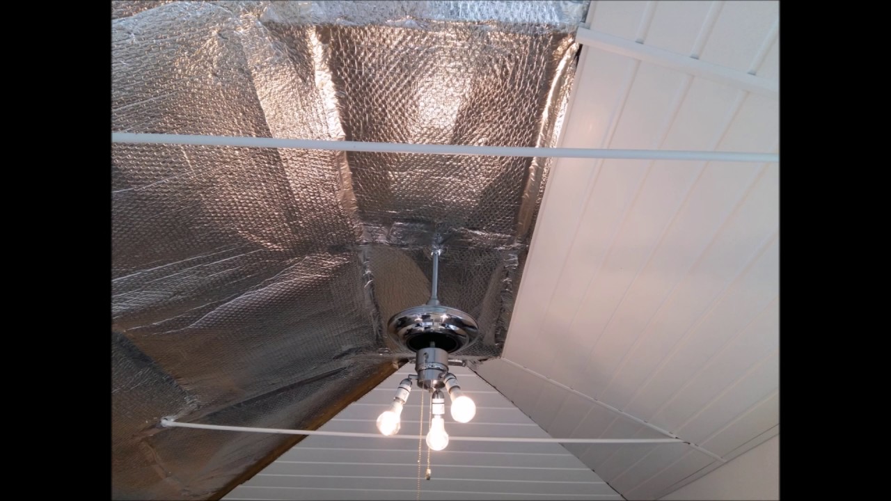 How I changed my cold damp conservatory into a nice room. Roof insulation