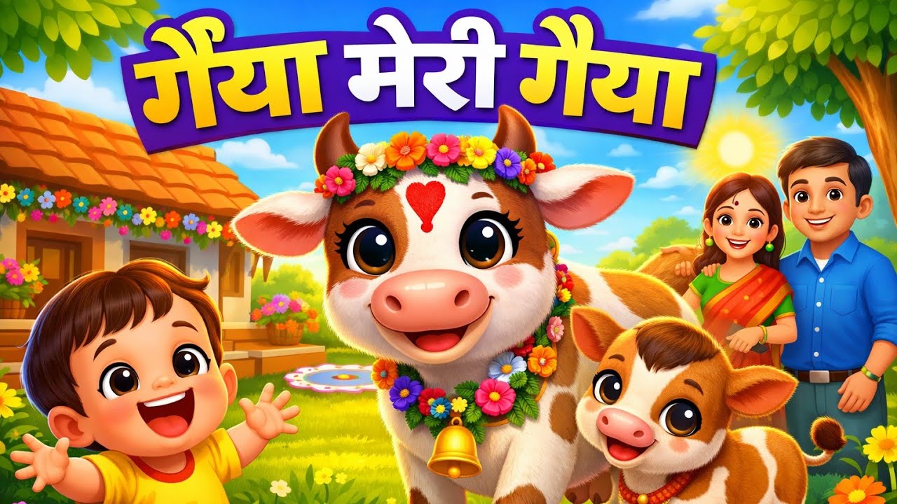 Gaiya Meri Aati Hai | Hindi Rhymes collection for Children 