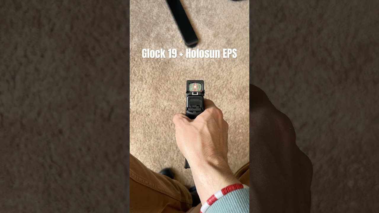 Glock 19 with the Holosun EPS 2 MOA Red Dot.