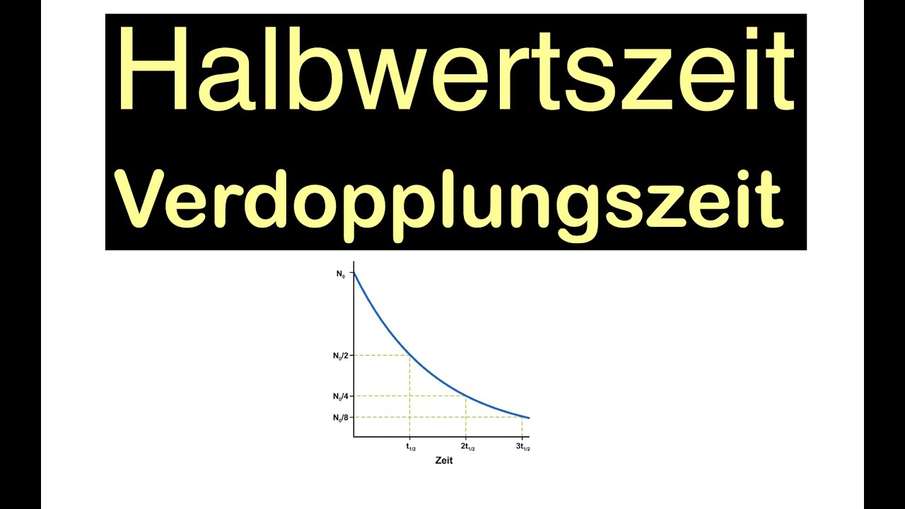 Halbwertszeit und Verdopplungszeit berechnen