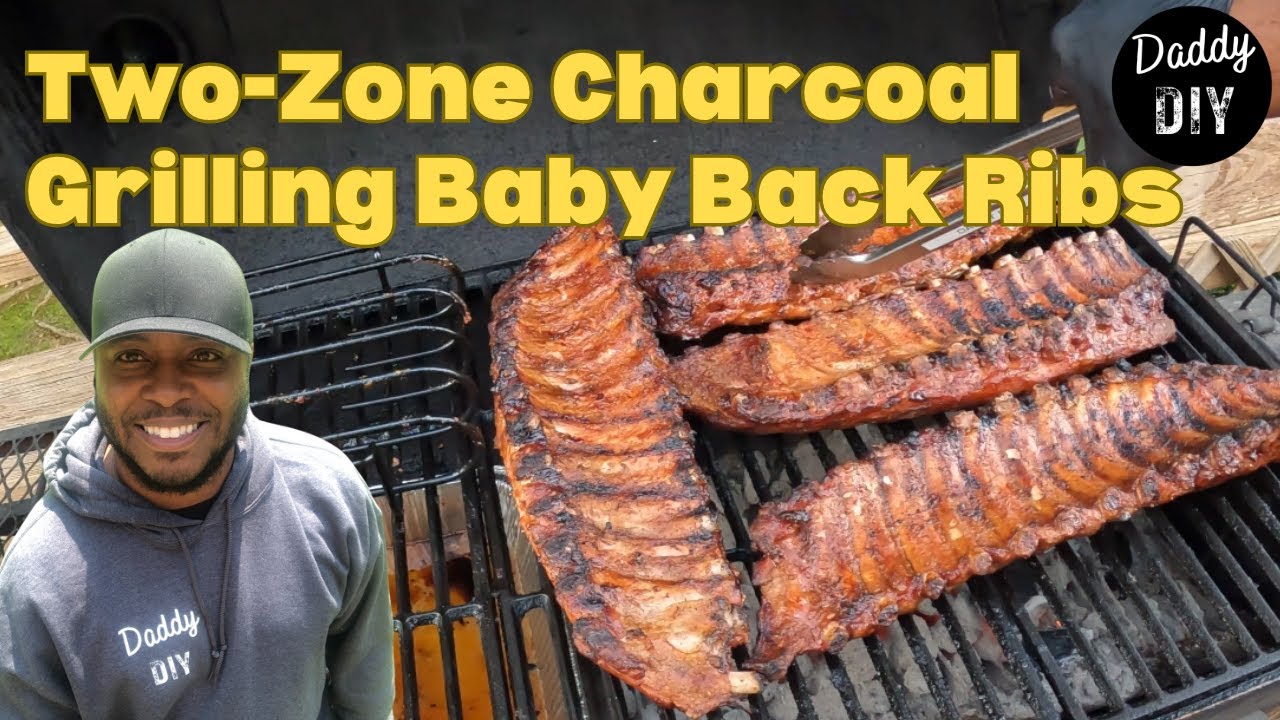 Two-Zone Grilled Baby Back Ribs | POV Charcoal Cooking with ASMR