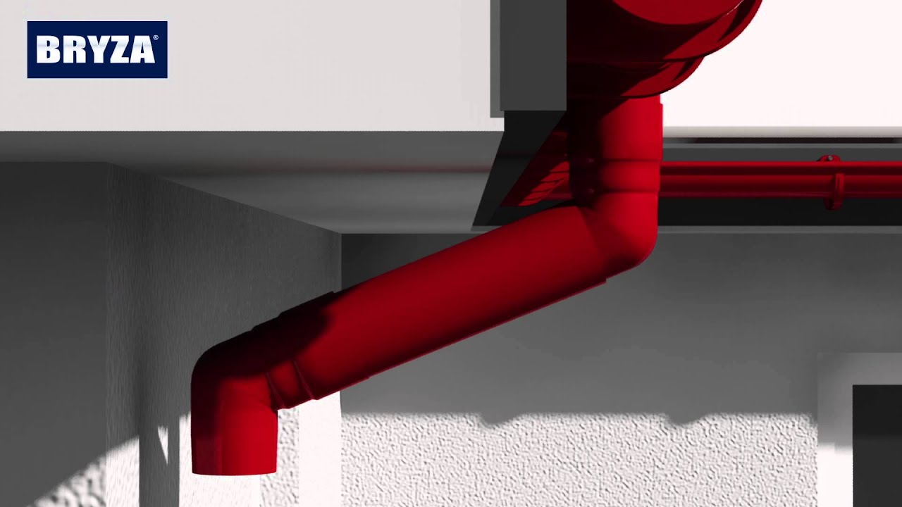 Bryza(Польша)Монтаж пластиковой водосточной системы