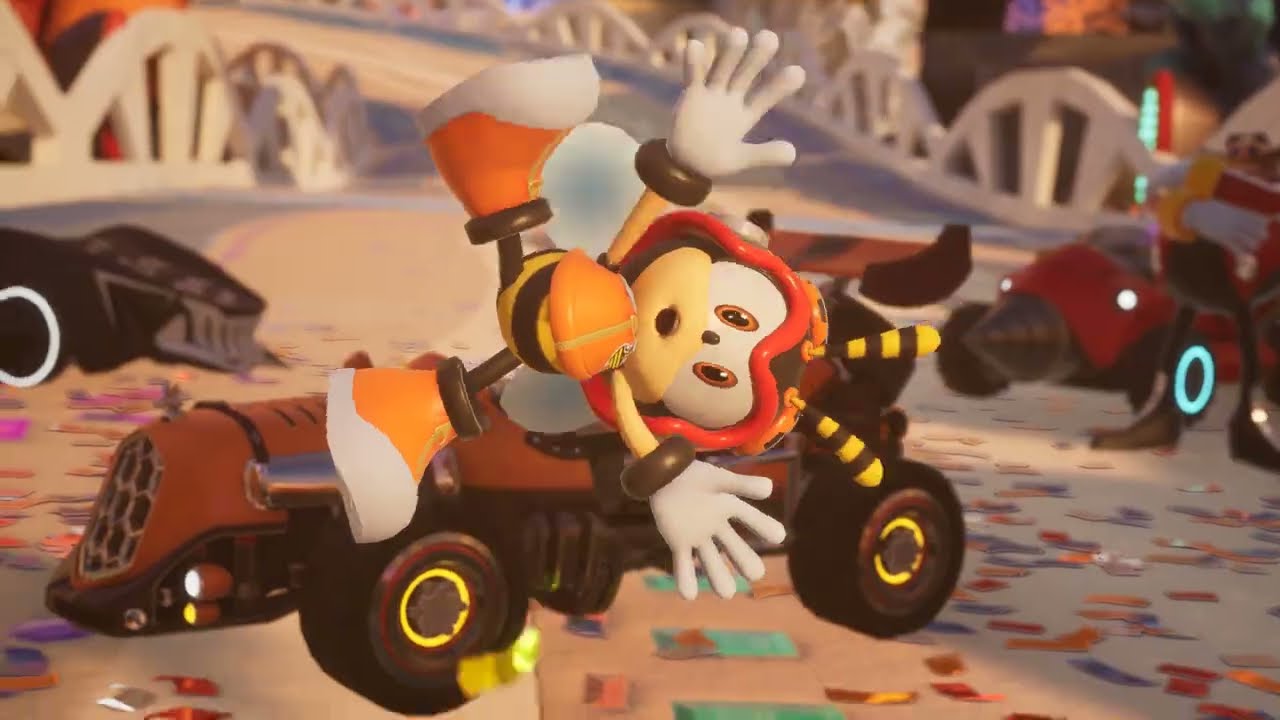 Sonic Racing CrossWorlds Gameplay Part 123 - Charmy X Sage - Coral Grand Prix