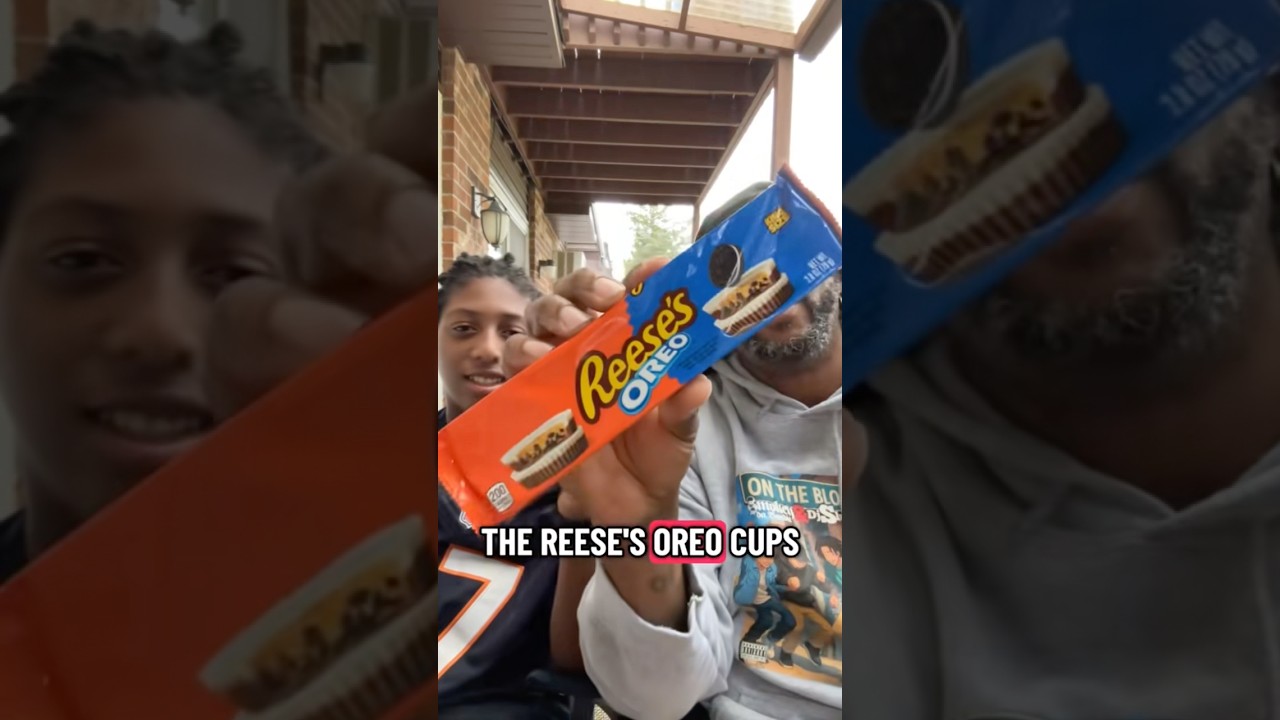 New Oreo x Reese's collab review #reeses #oreos #foodie #snacks #review