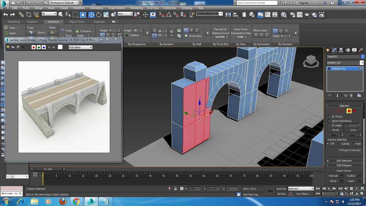 Tutorial on Modeling a bridge in 3dsmax