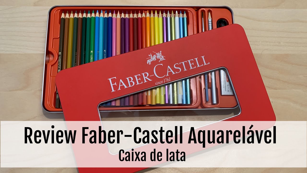 Review do Faber-Castell Aquarelável (caixa de latinha)