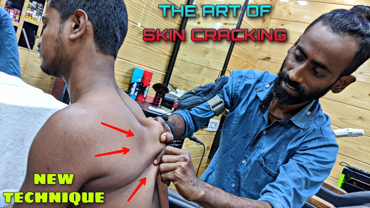 New technique of Skin Cracking / Head & Body relaxing massage | Triggers & tingles / ASMR