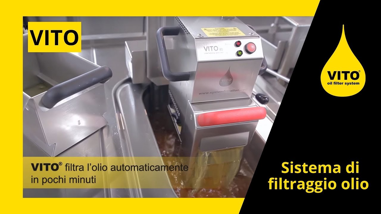 VITO® Olio Pulito migliora la qualità dei fritti e risparmio d'olio