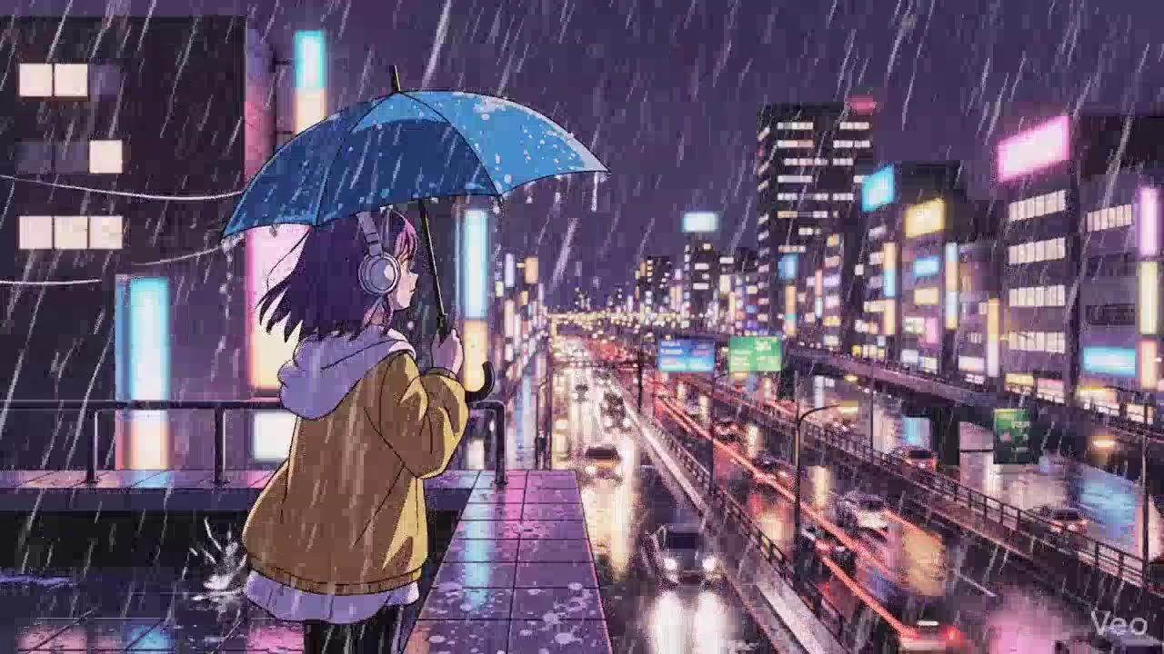Rainy Neon Streets 🌧️ Japanese City Lofi | Study Beats