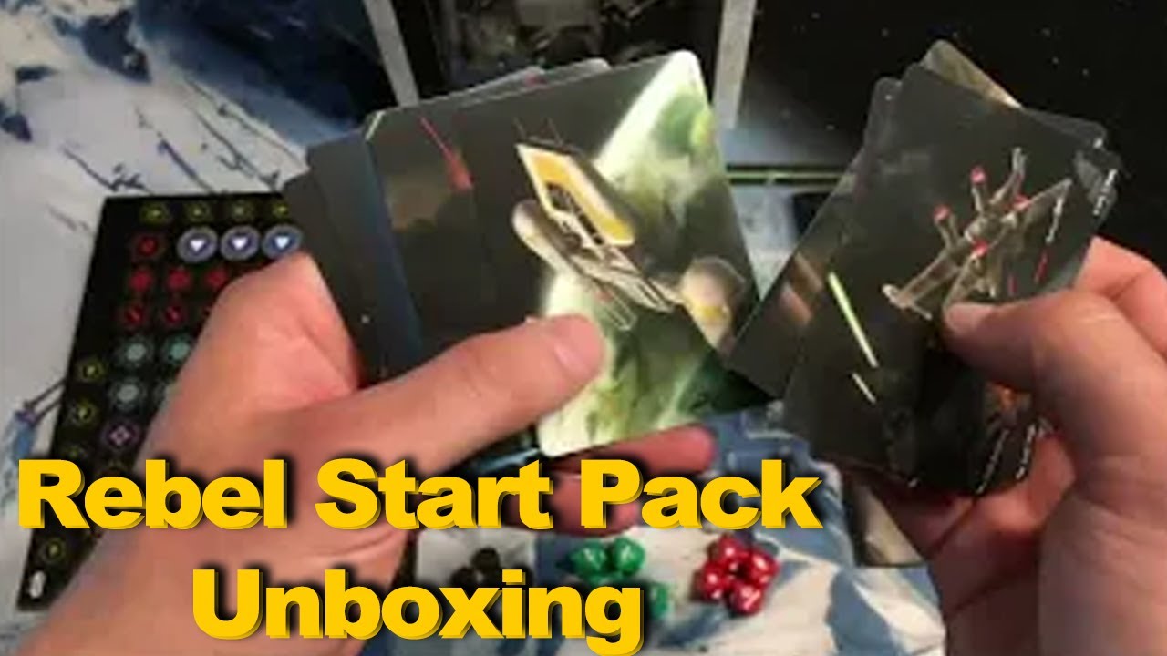 X Wing Rebel Start Pack Unboxed