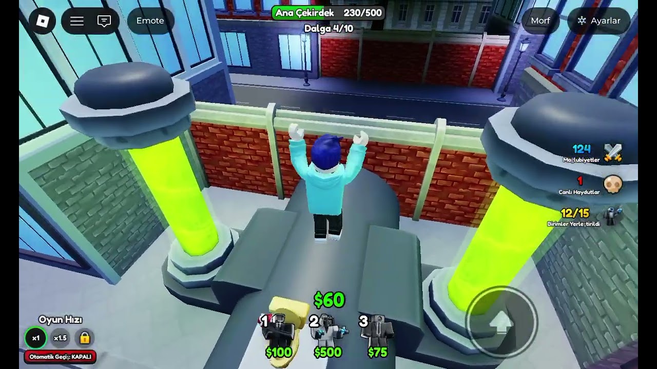 Sikibidi kule savunması oyunu oynadım (roblox) oyun baya iyi