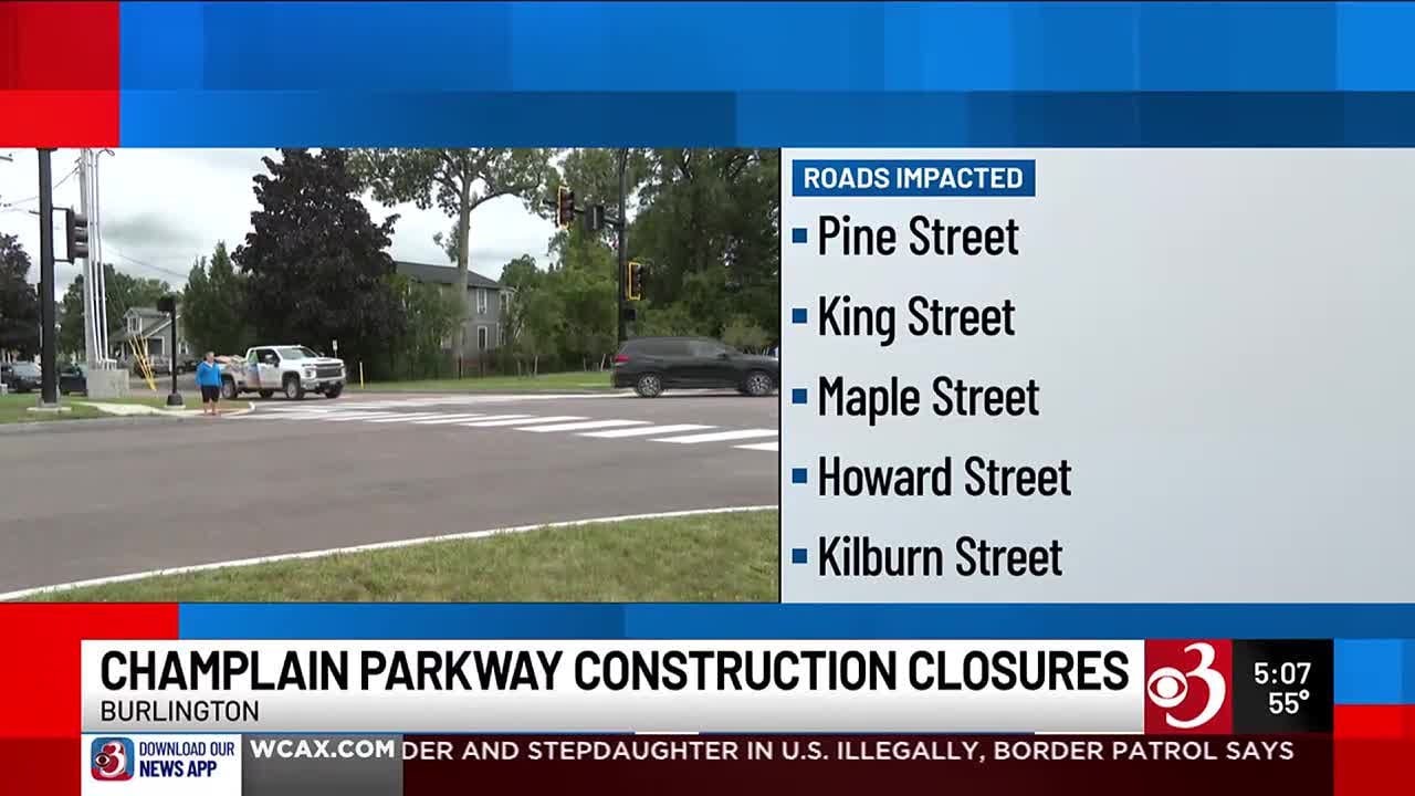 Roads closed for Champlain Parkway construction