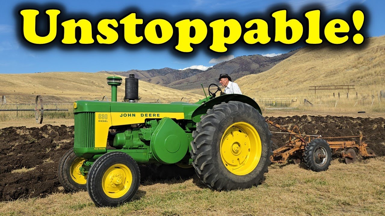 Dad Plowing with the John Deere 830