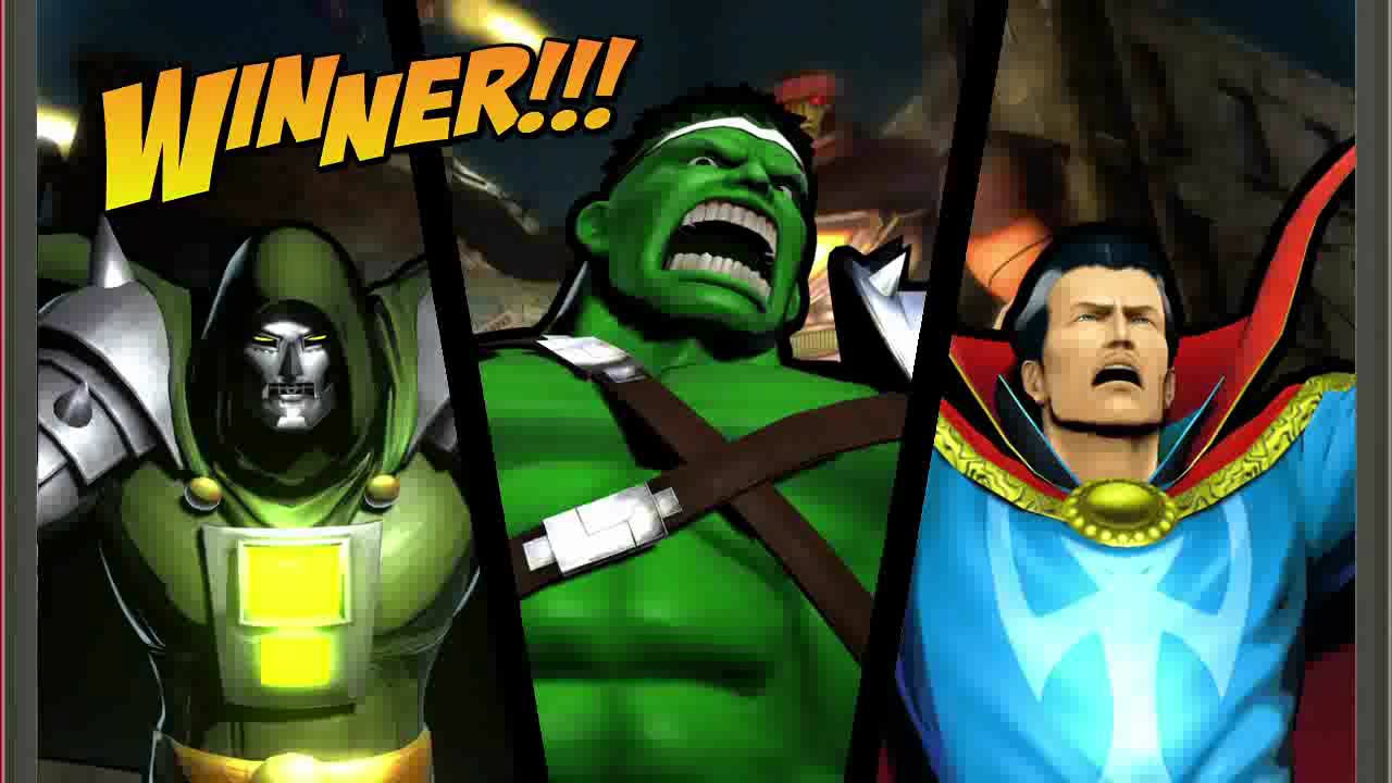 Ultimate Marvel VS Capcom 3 (Xbox 360) Arcade as Doctor Strange, Doctor Doom & Hulk